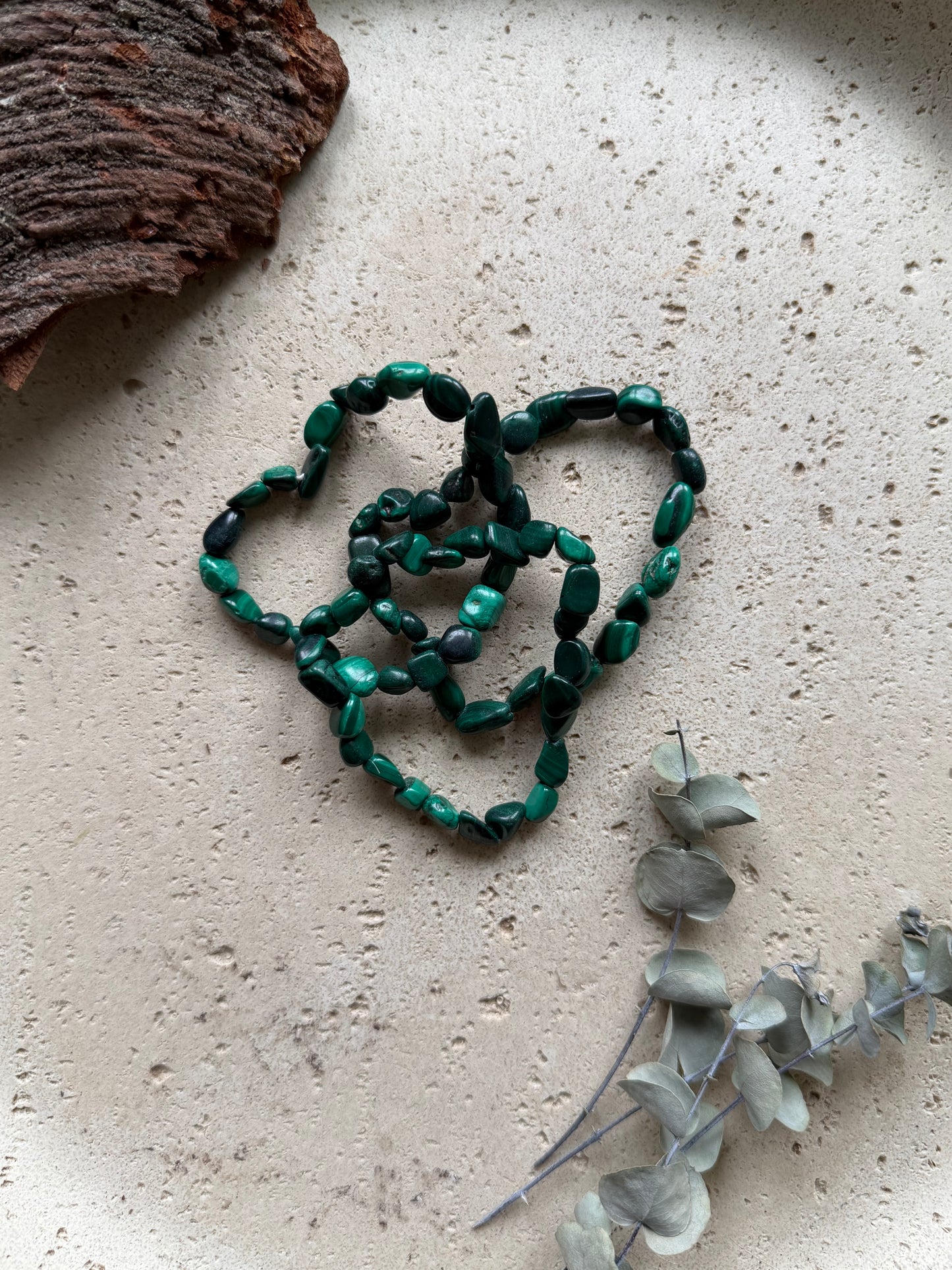 Malachit Nuggetarmband