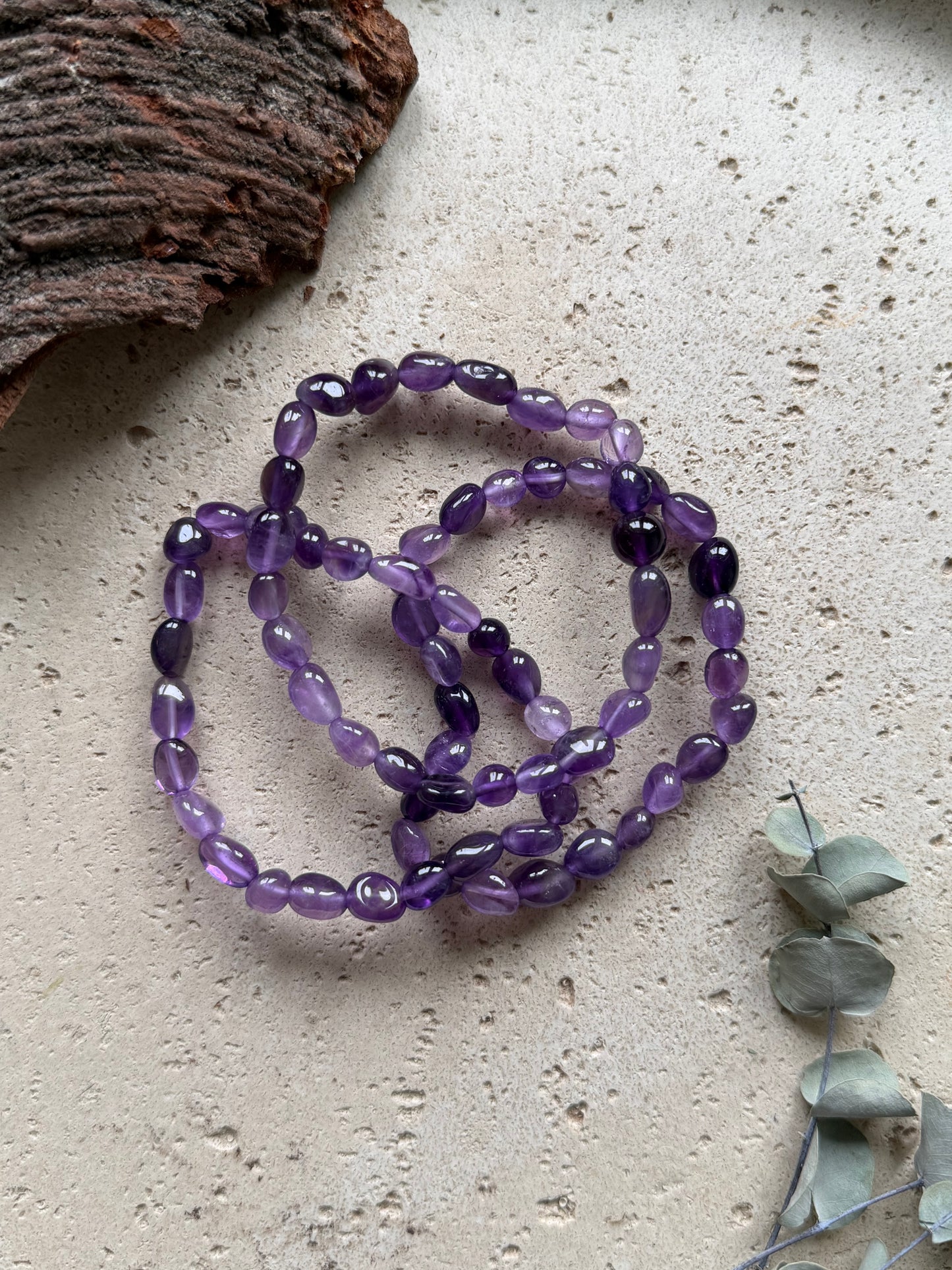 Amethyst Nuggetarmband