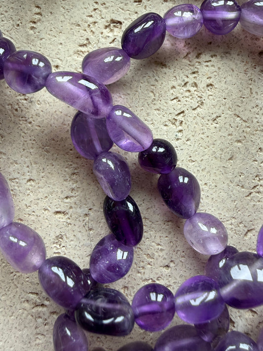 Amethyst Nuggetarmband