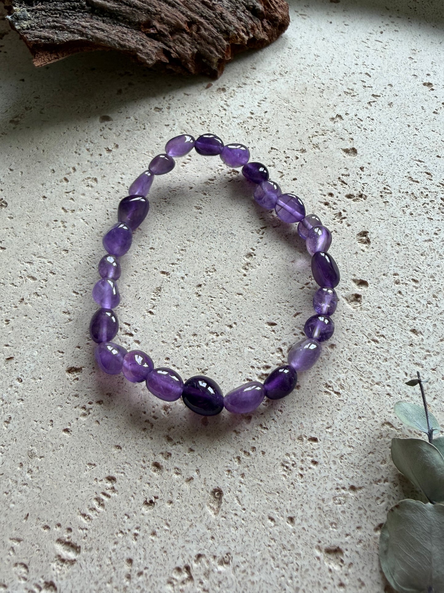 Amethyst Nuggetarmband