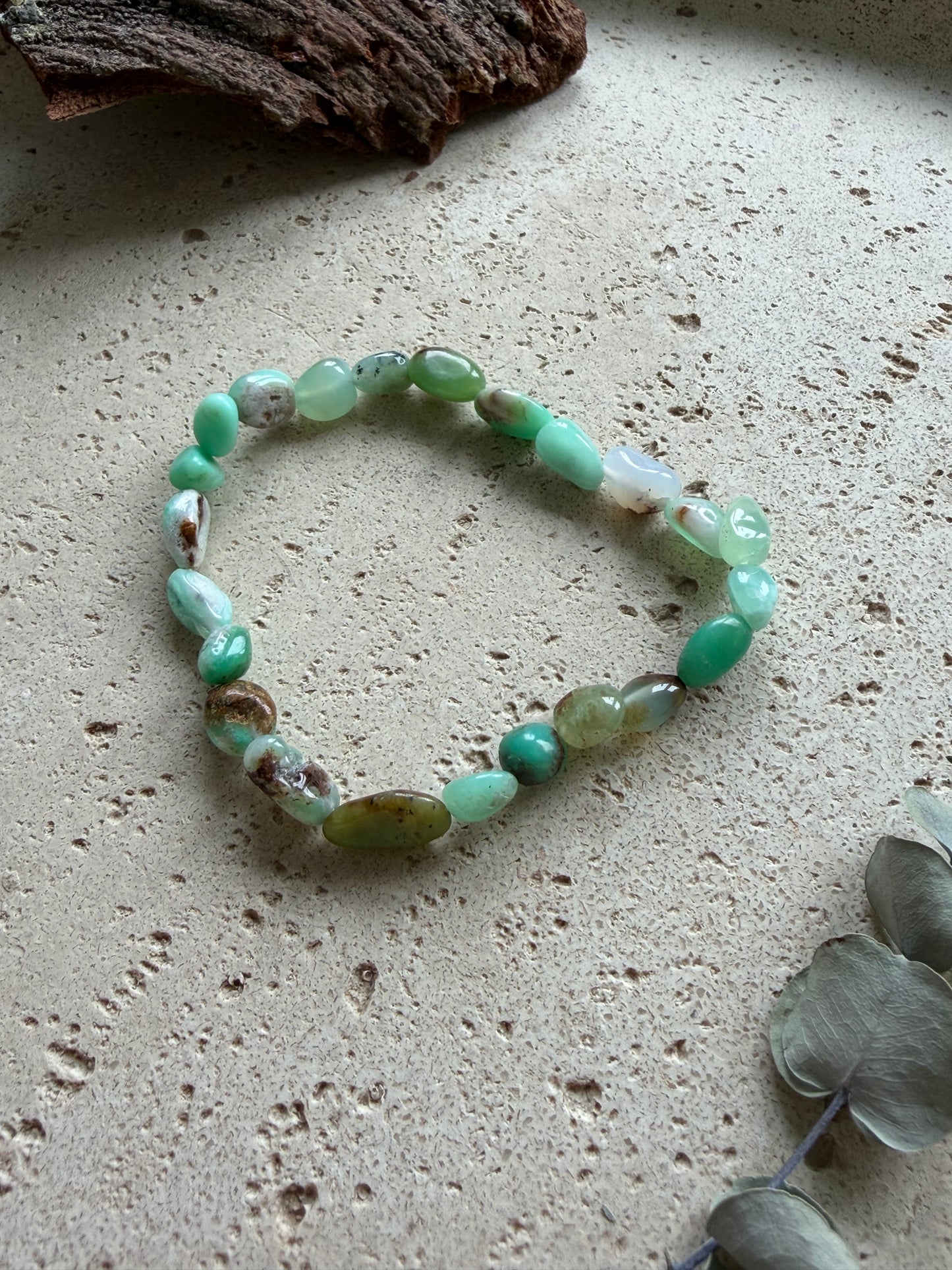 Chrysokoll Nuggetarmband