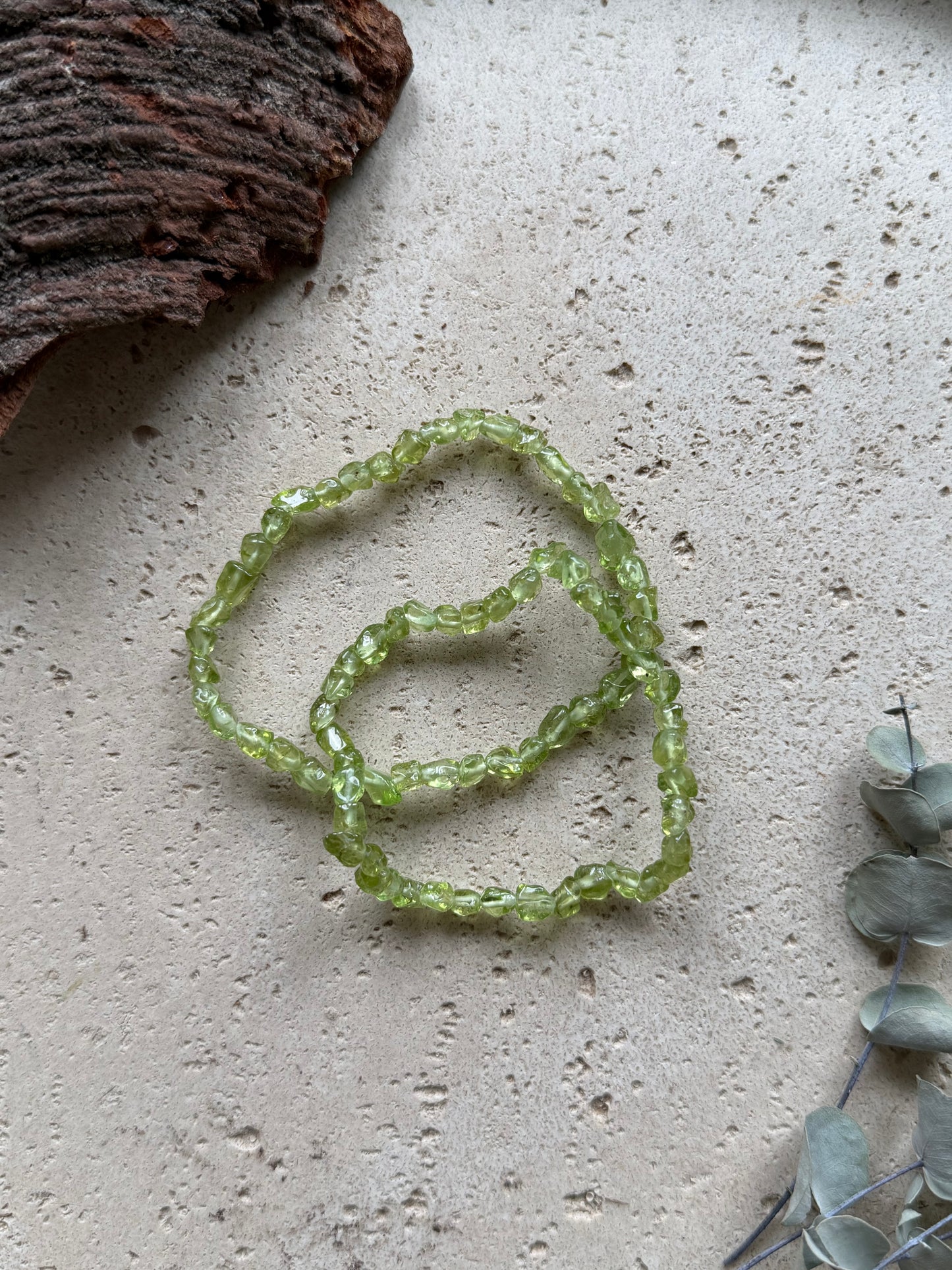 Peridot Nuggetarmband