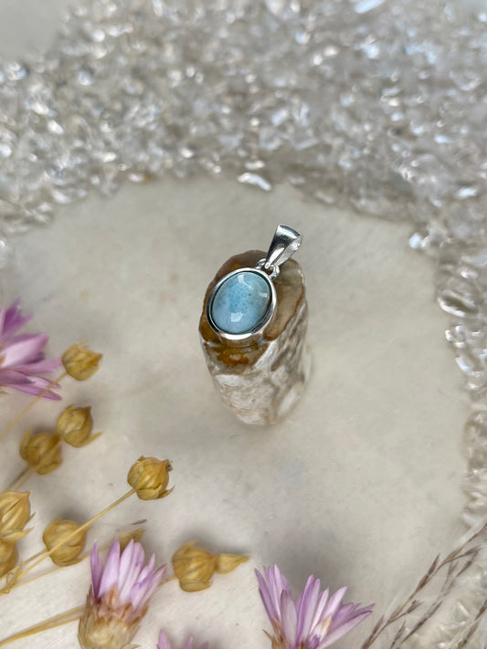 Larimar Anhänger (925 Silber)