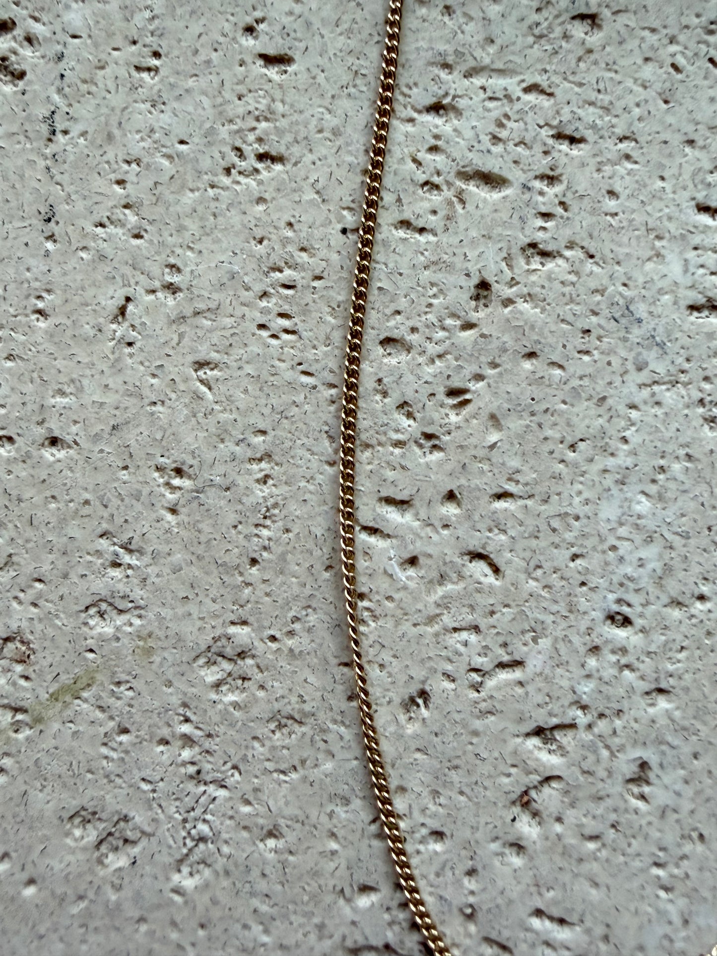 Vergoldete filigrane Halskette aus 925 Sterling Silber, glatt, 45–50 cm