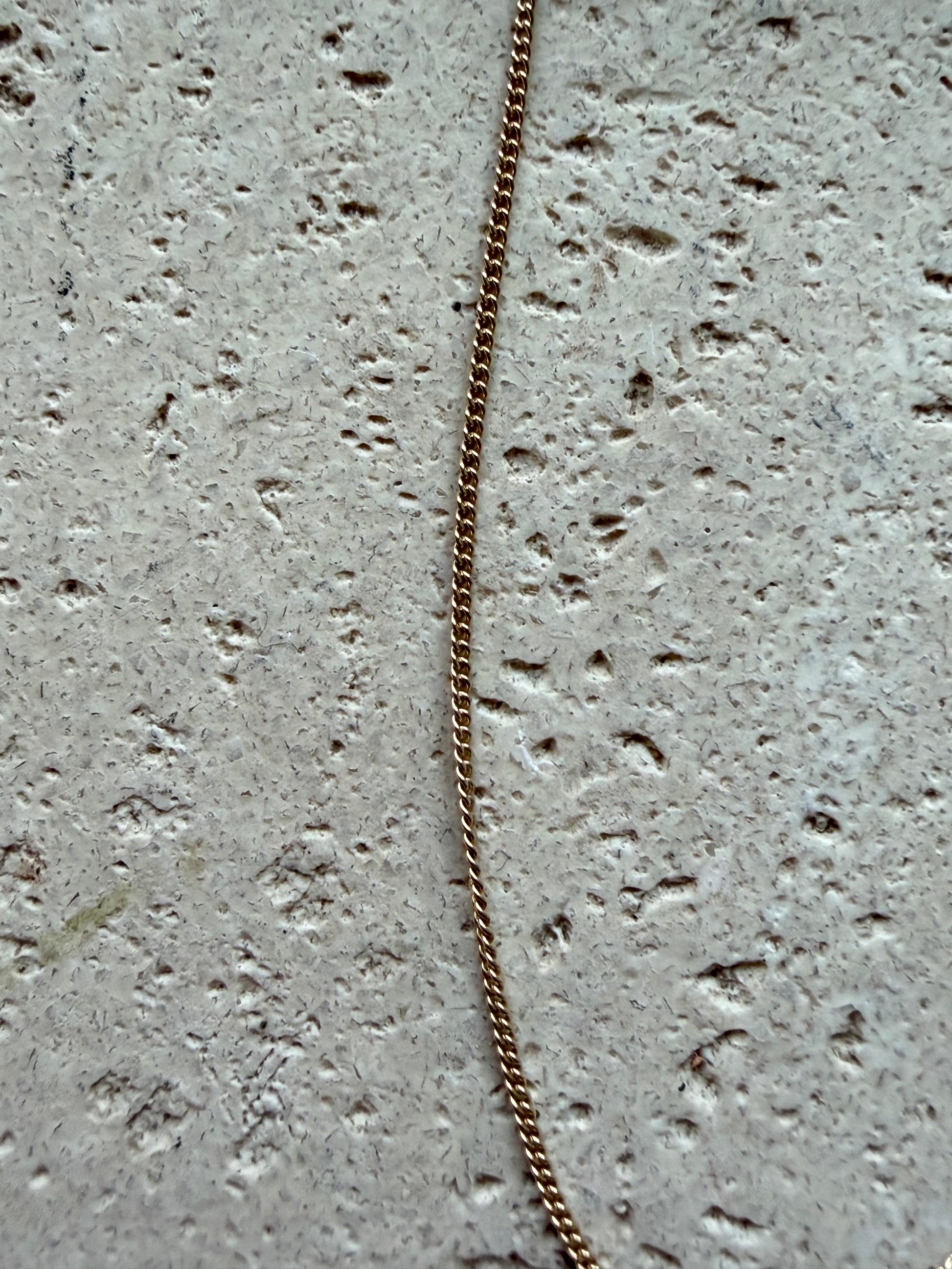 Vergoldete filigrane Halskette aus 925 Sterling Silber, glatt, 45–50 cm