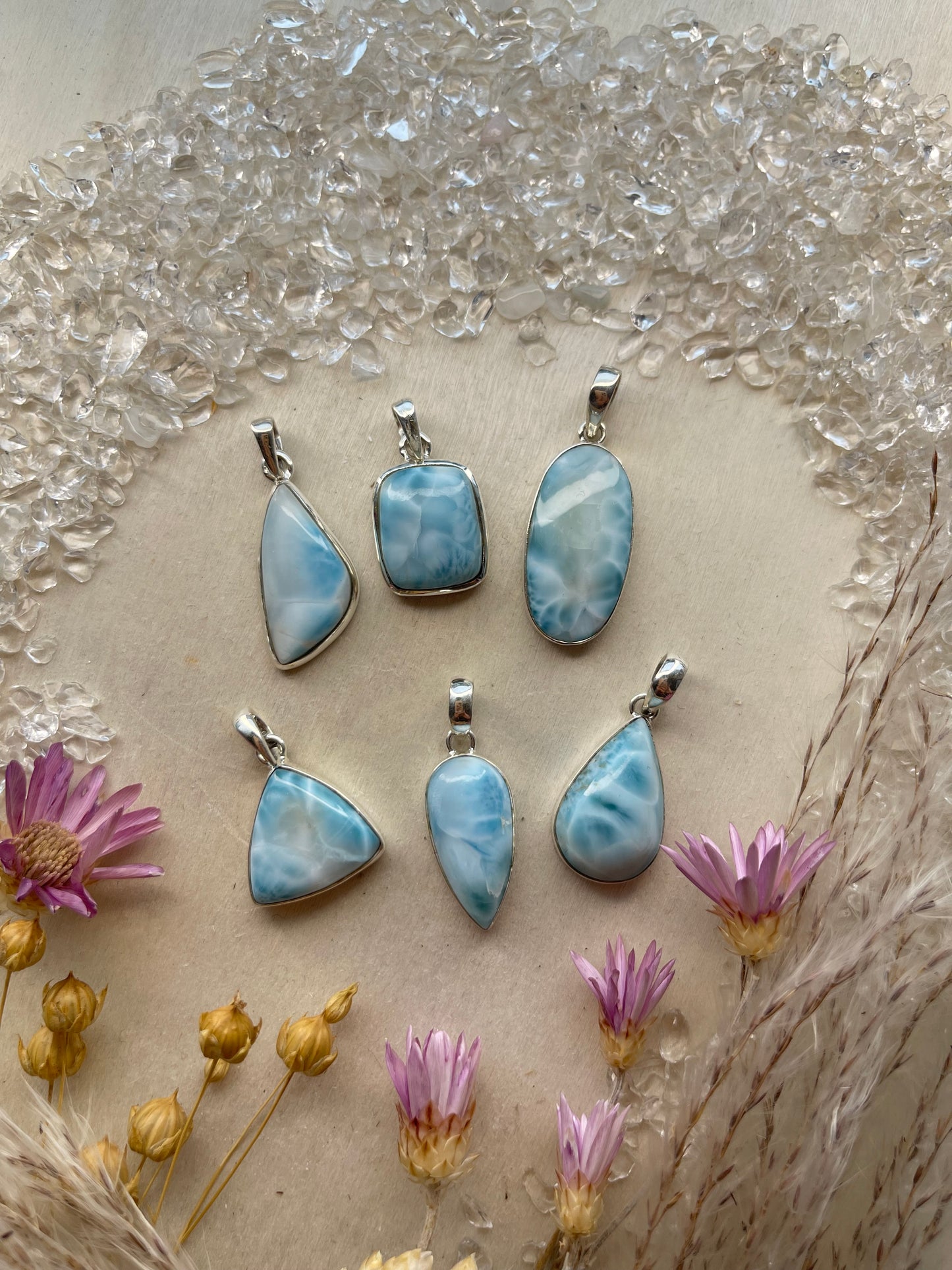 Larimar Anhänger (925 Silber)