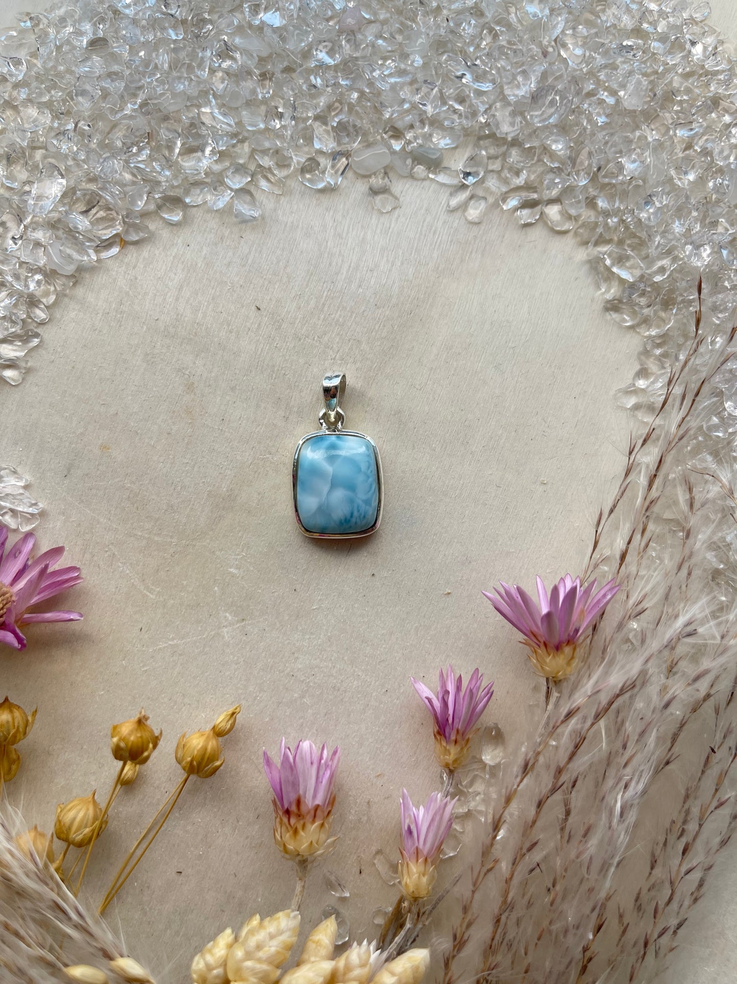 Larimar Anhänger (925 Silber)