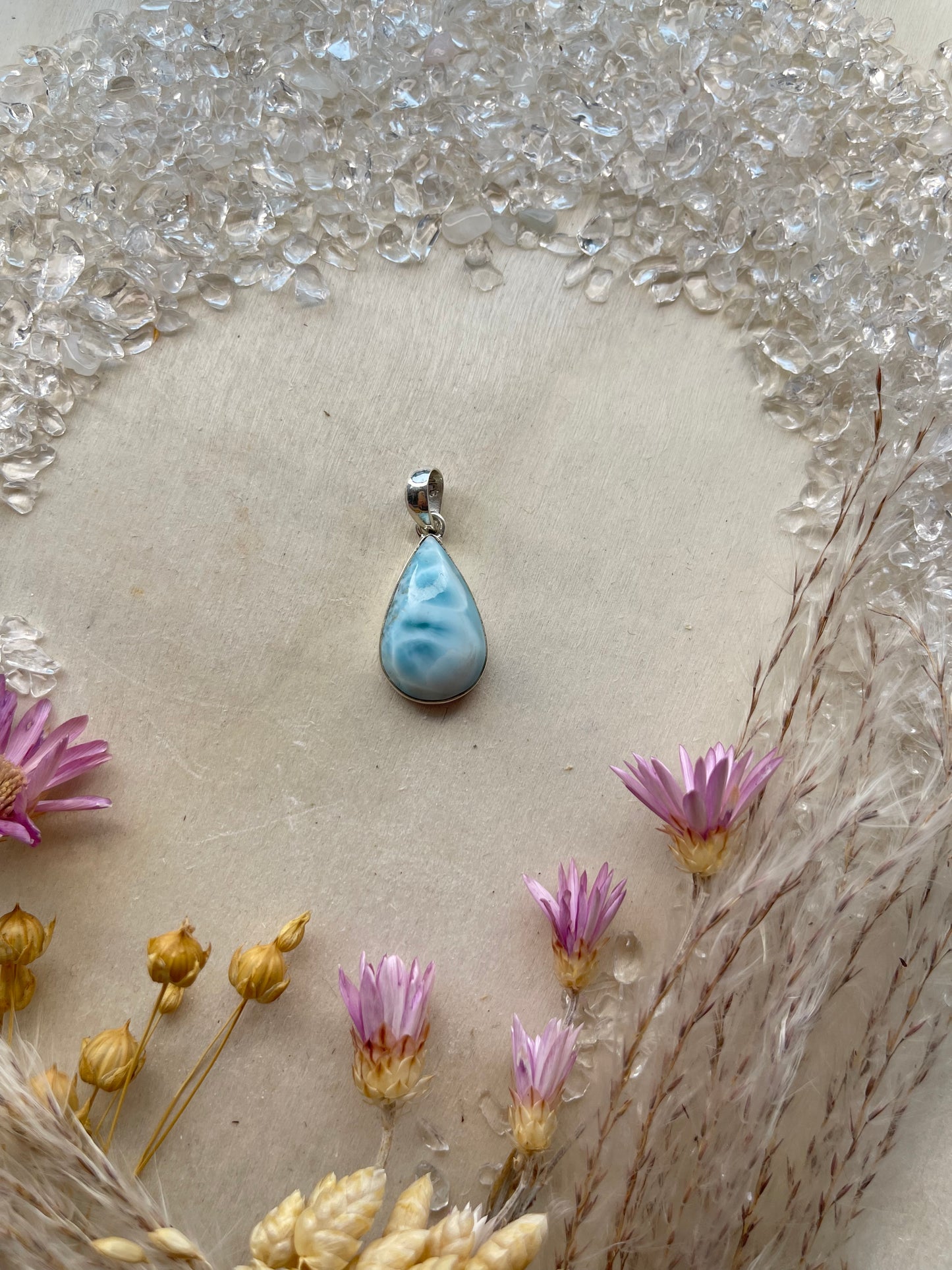 Larimar Anhänger (925 Silber)