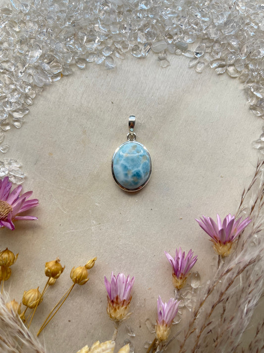 Larimar Anhänger (925 Silber)