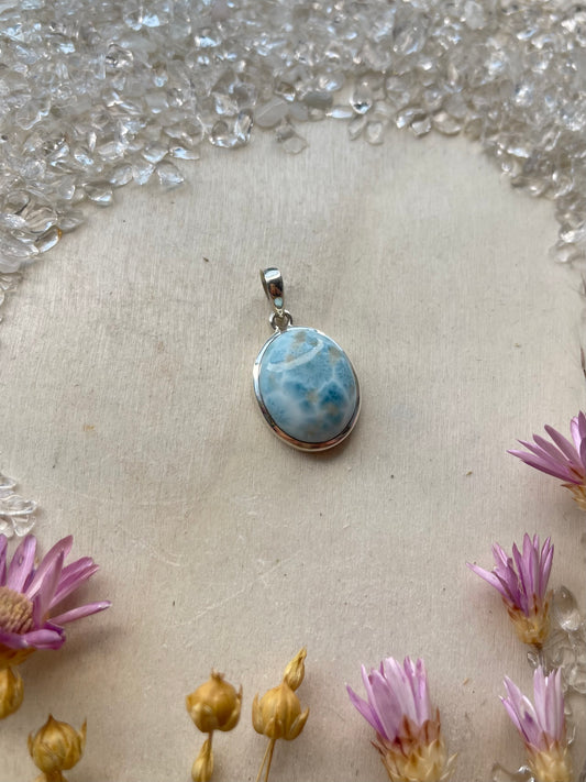 Larimar Anhänger (925 Silber)