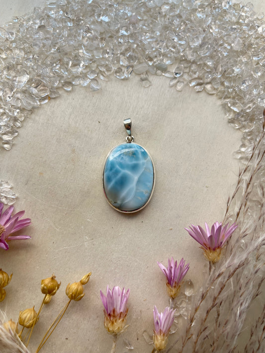 Larimar Anhänger (925 Silber)