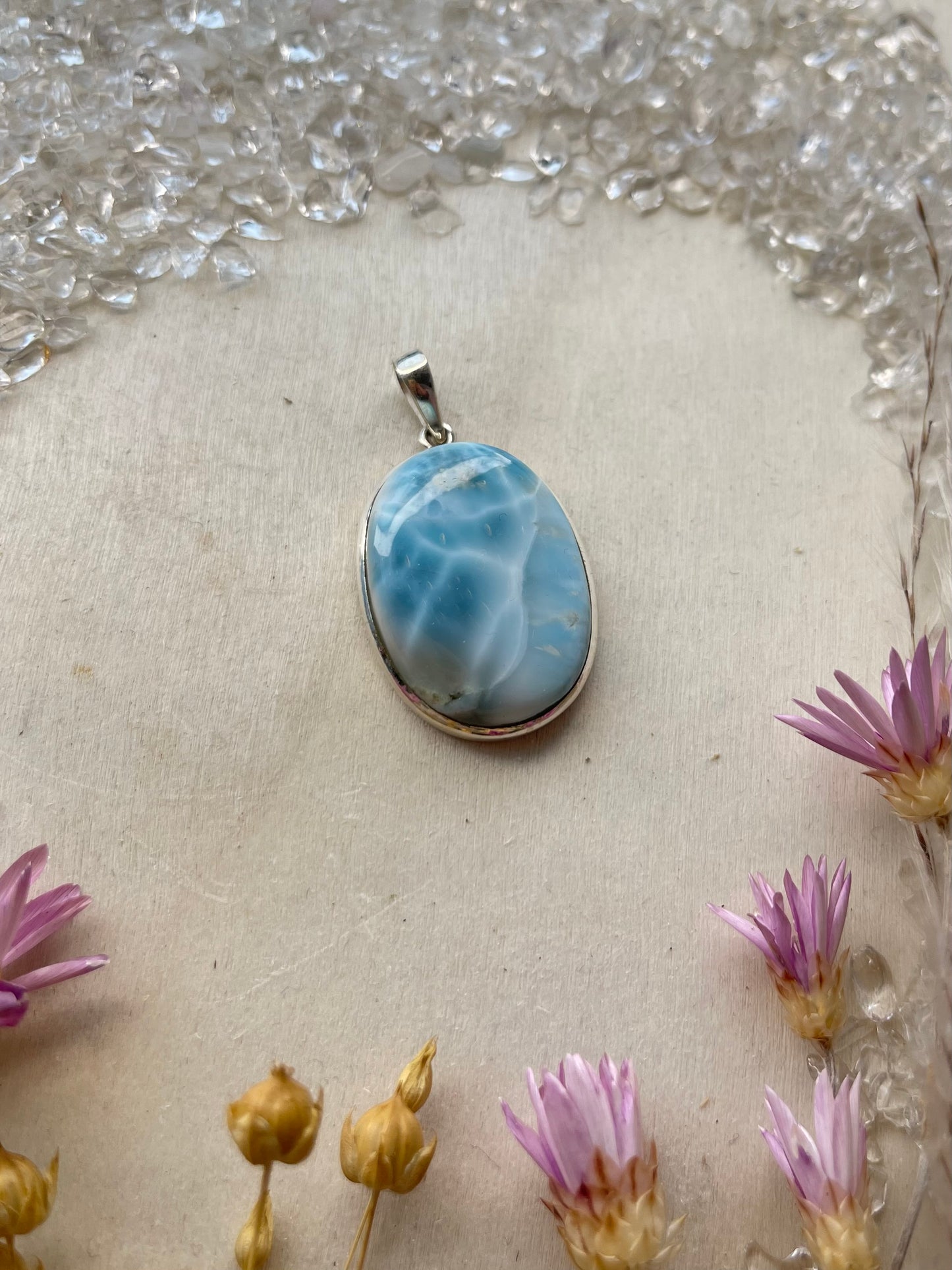 Larimar Anhänger (925 Silber)