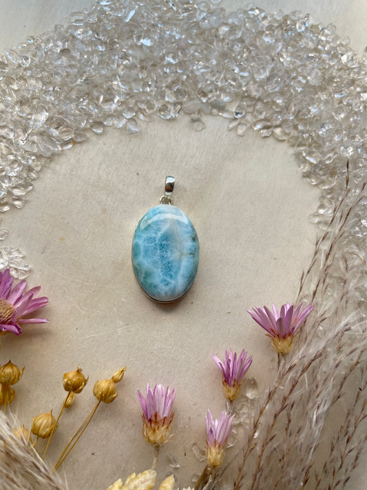 Larimar Anhänger (925 Silber)