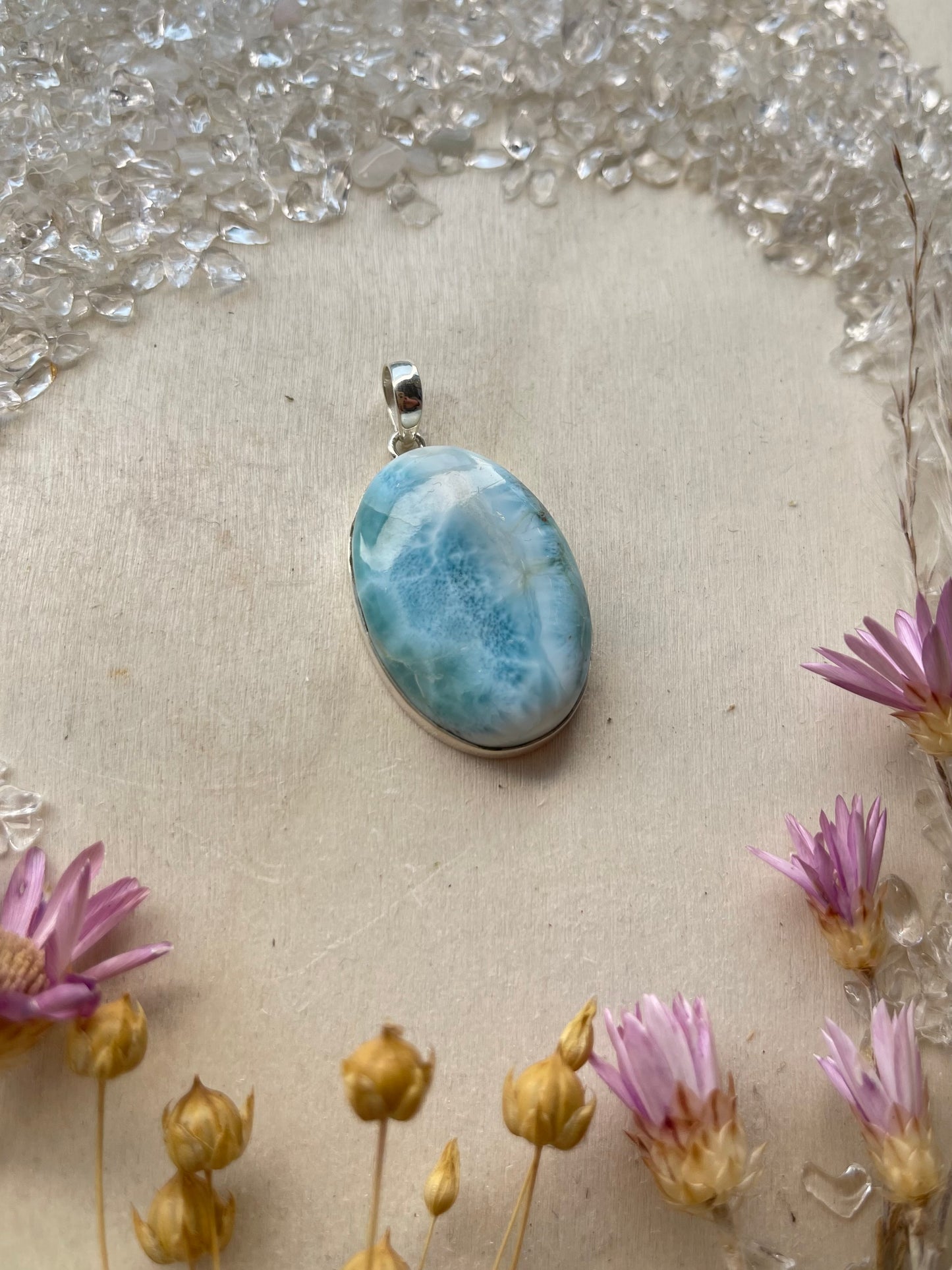 Larimar Anhänger (925 Silber)