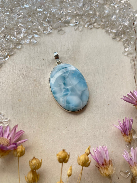 Larimar Anhänger (925 Silber)