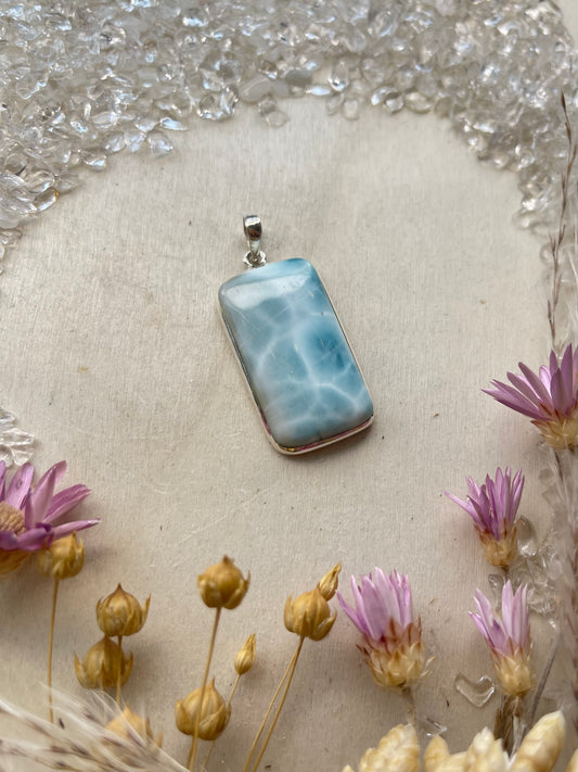 Larimar Anhänger (925 Silber)