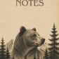 Krafttier Bär Notizbuch liniert mit sanftem Waldtier Cover