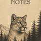 Puma Notizbuch liniert mit kraftvollem Wildtier Cover Krafttier
