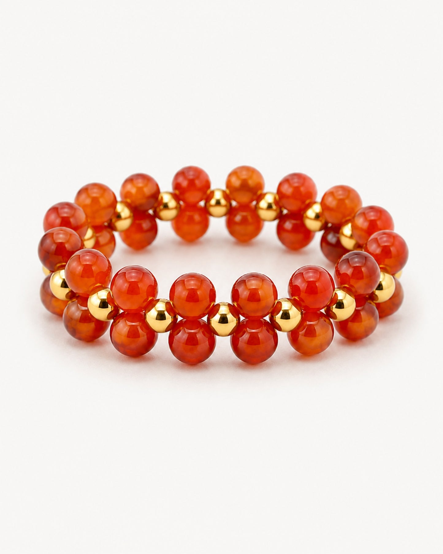 Fire Glow – Karneol Perlenring