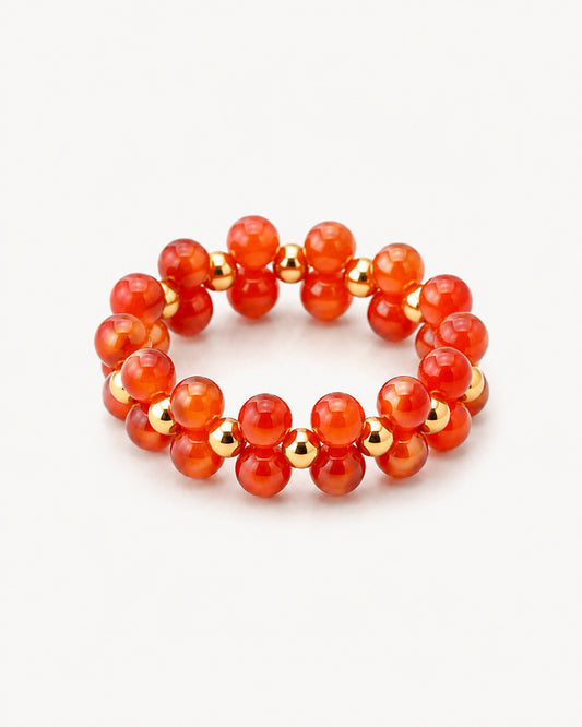 Fire Glow – Karneol Perlenring