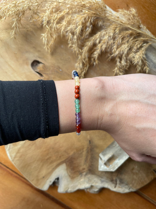 Chakra Edelstein Perlenarmband