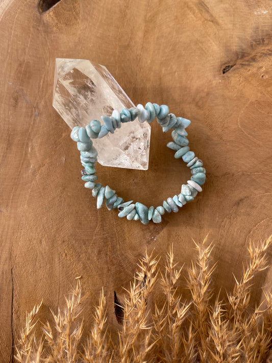 Edelstein Splitterarmband Larimar